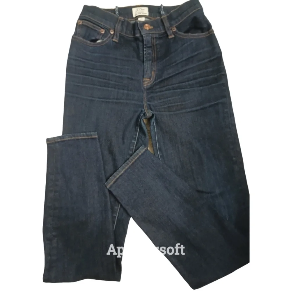 J.‎ Crew Lookout High-Rise Skinny Jeans Dark Wash Size 27 - Picture 3 of 9